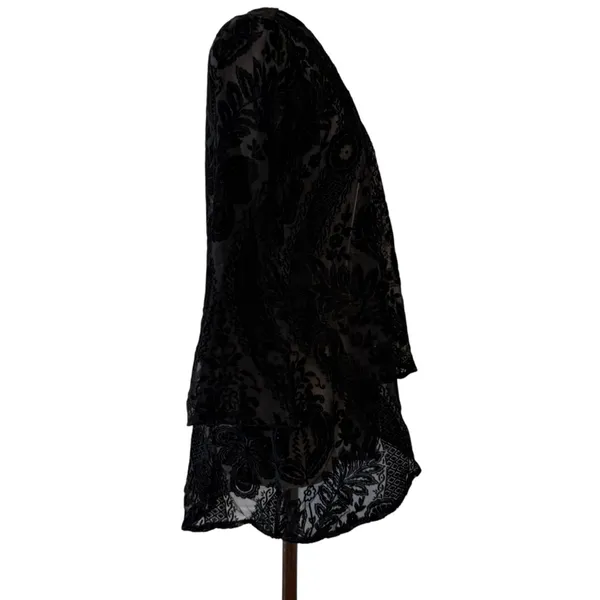 Velvet burnout paisley open kimono - Image 5