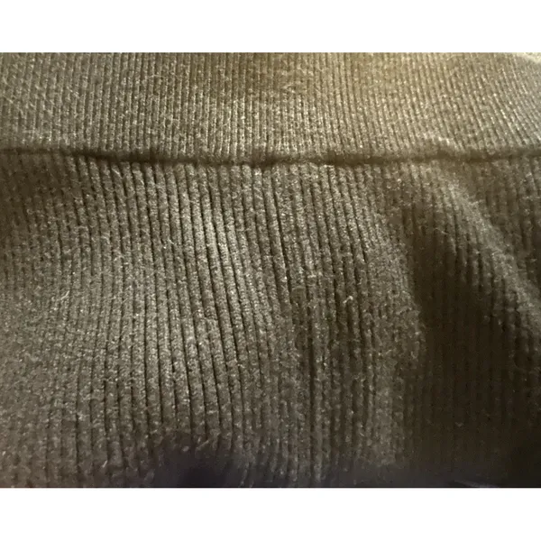 Abercrombie & Fitch Ribbed Knit Sweater Flare Pant Black Women Size Small Preppy - Image 5