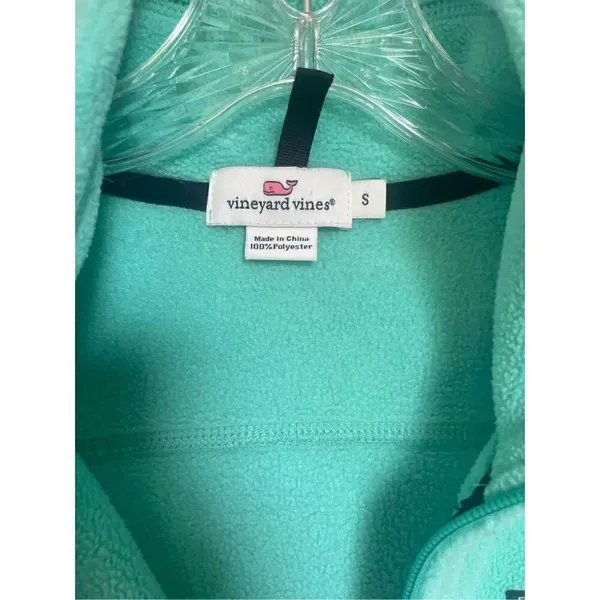 Vineyard Vines Mint Green Fleece Vest Size S - Image 8