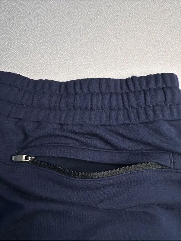 Quince Supersoft Fleece Sweatpants Navy Size L Tencel Modal Jogger Lounge - Image 9
