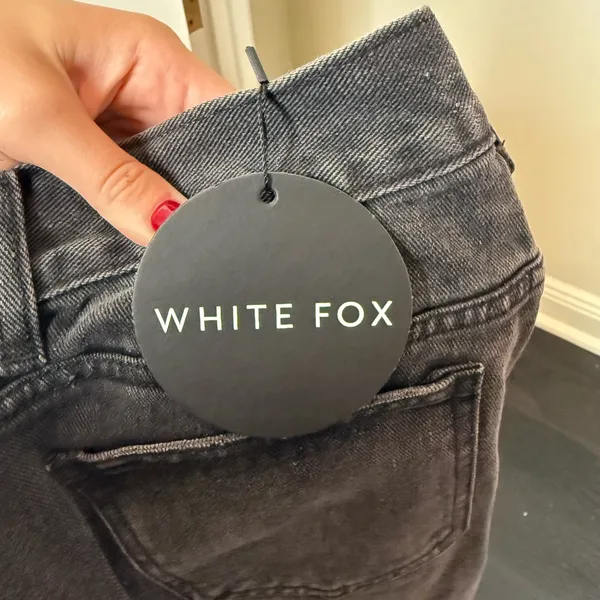 White Fox Boutique Acid Black High Rise Jeans - Image 3