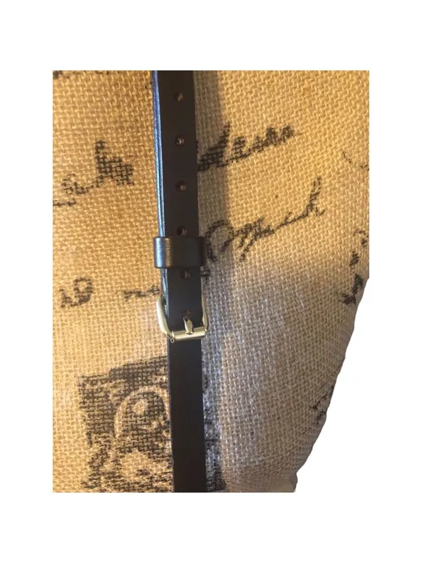 Dooney & Bourke Green Yellow Plaid Crossbody Bag with BLUE DUCK charm, Vintage - Image 4