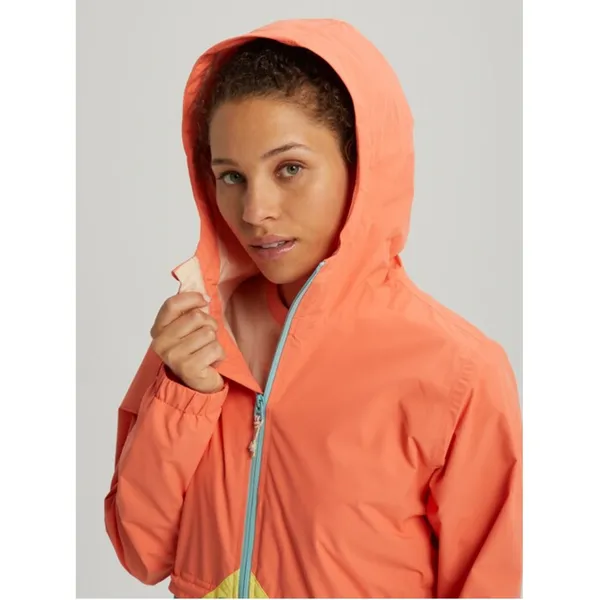 Burton Narraway Jacket Womens Small‎ Colorblock Hooded Windbreaker Full Zip - Image 2