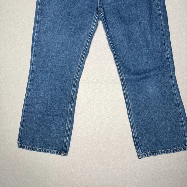 Sézane The Brut Sexy Straight Leg Jeans Blue Organic Cotton Women Size 40 US 8 - Image 9
