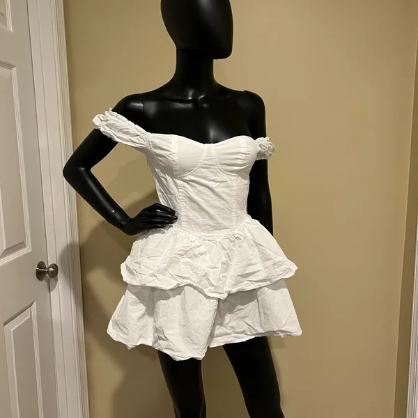 Ruffle Mini Skirt Corset Dress Mini Dress Off Shoulders Dress Slim Dress Summer - Image 6