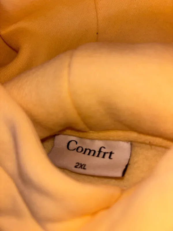 Comfrt pastel edit yellow hoodie - Image 4