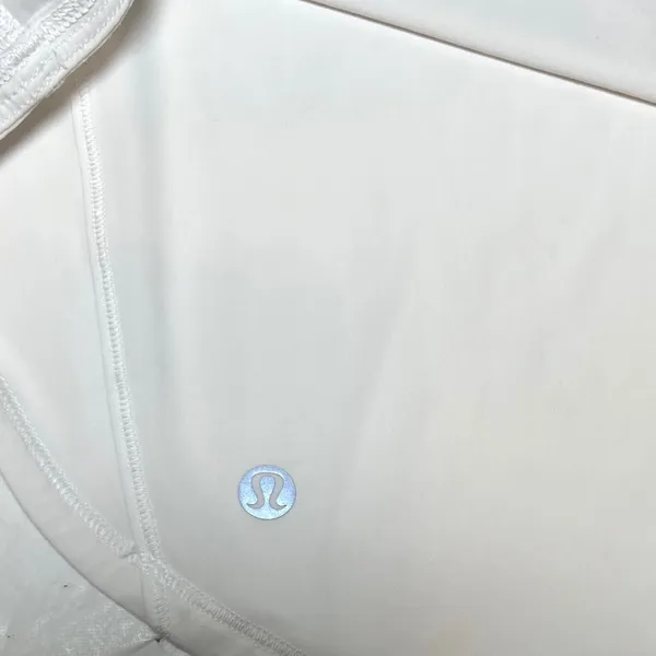 Lululemon White Mesh Vent Athletic Tank Top‎ Loose Fit Workout Womens M - Image 5