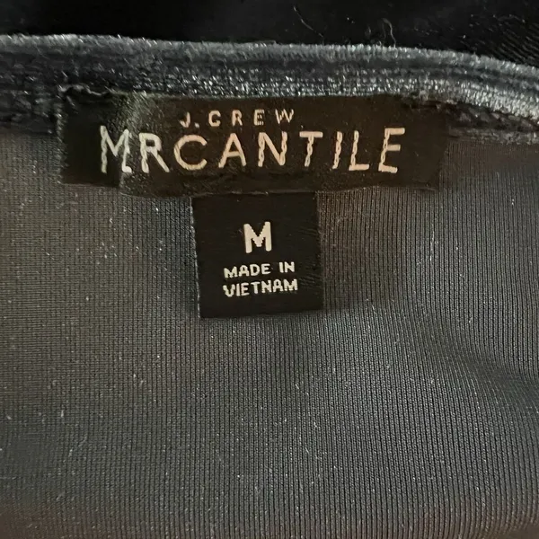 J Crew Mercantile Women’s Velvet Wrap Top Medium‎ Teal - Image 3