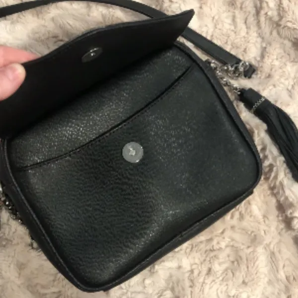 Karl Lagerfeld Black Crossbody with Silver Hardware - Image 4