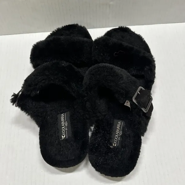 Koolaburra By UGG Shoes Womens Size 7 38 Black‎ Furr-ah Buckle Slide Slippers - Image 4