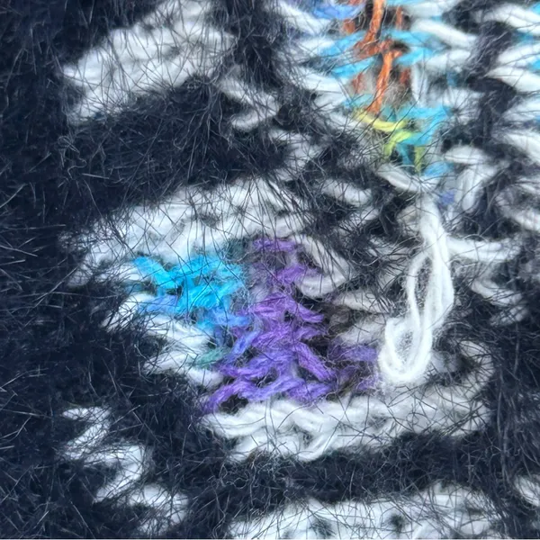 Ellie & Kate Black‎ Embroidered Fringe Cardigan - Image 6