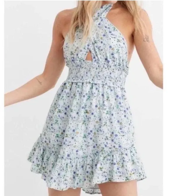 Aerie Ruffle Halter Mini Dress - Image 6