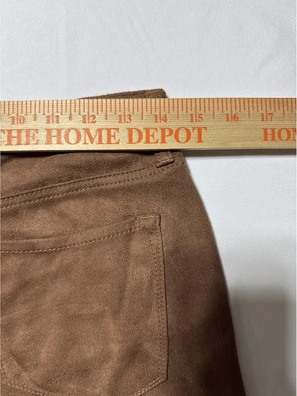 Dear John Brown Faux Suede Skinny Pants - Image 6