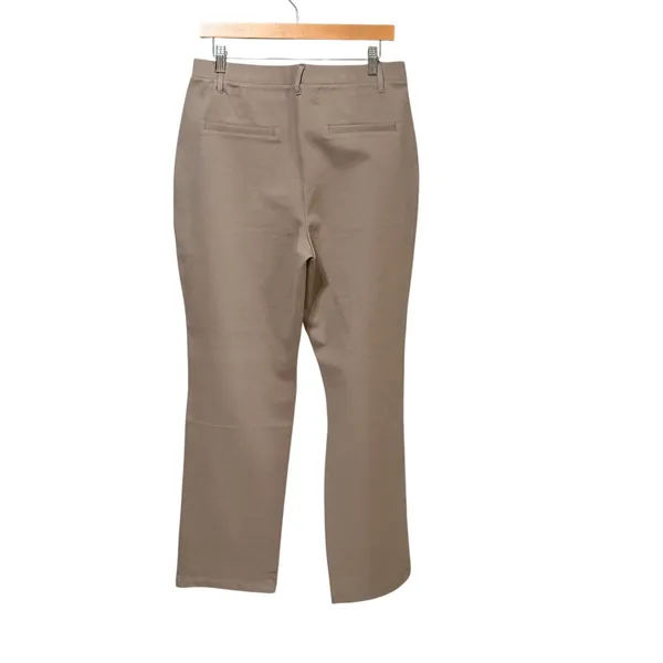 Quince Ultra-Stretch Ponte Straight Leg Pants Morel Grey Large LB111536-DKBIZ01 - Image 3
