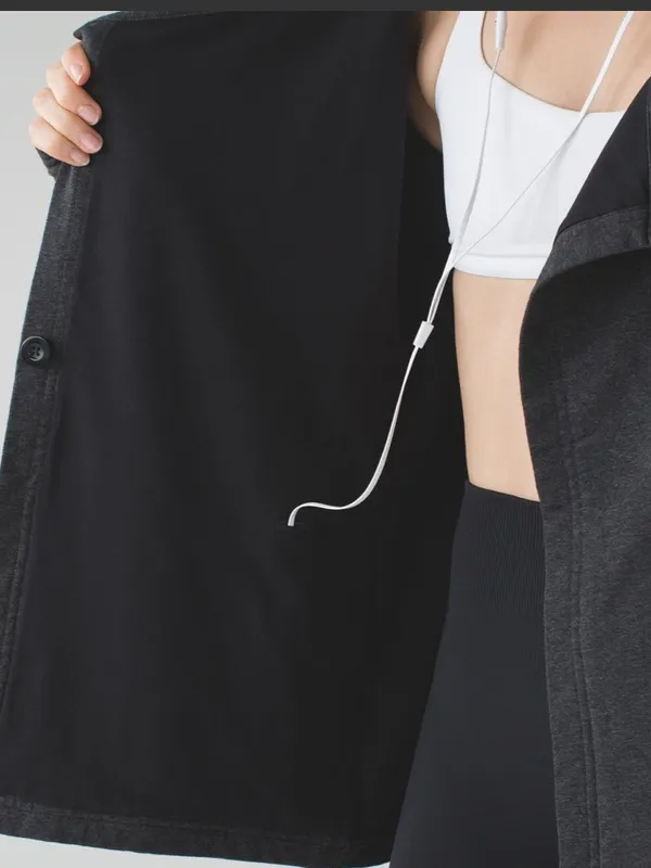 Lululemon Heathered Black Coast Wrap II - Image 6