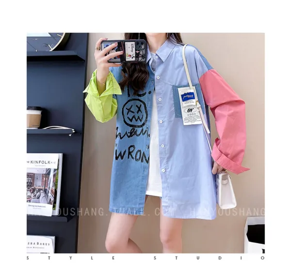oversize jean coat - Image 2