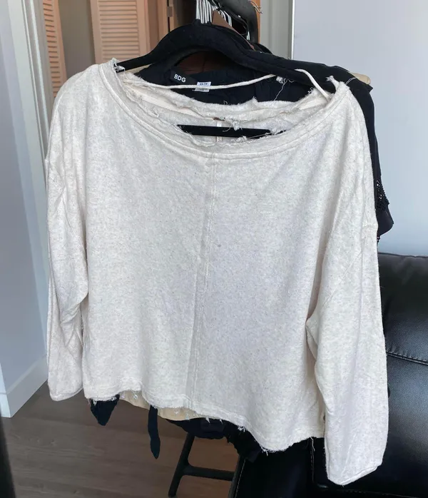 Raw Hem Sweater - Image 4