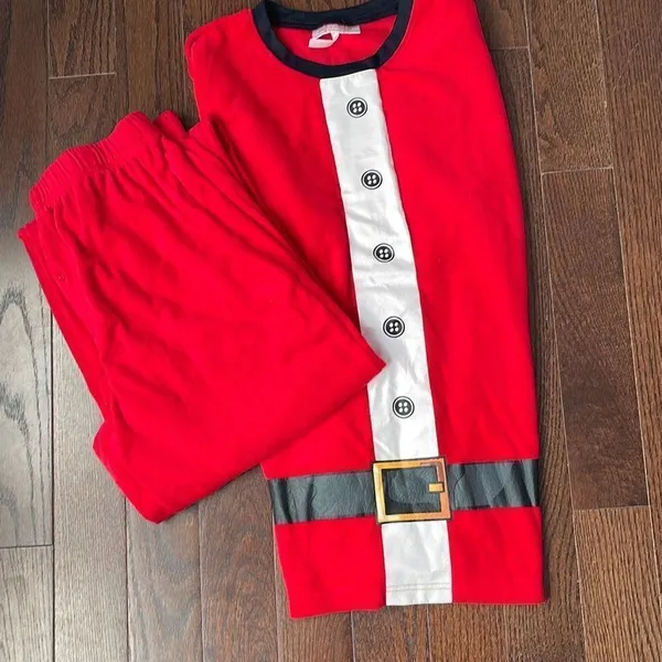 Holiday Famjams By Vayola Christmas Outfit Set Long Sleeve Top Pajama Red Medium - Image 6