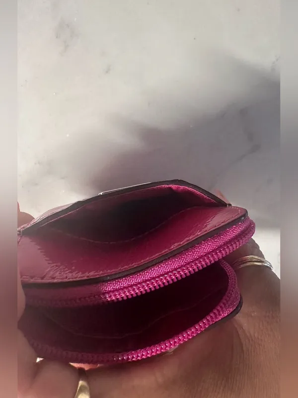 Coach Patent Leather Wristlet in Vibrant Magenta - Image 7