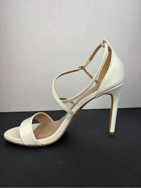 Mix No. 6 Women's Strappy High Heel Sandals in Cream - Image 4