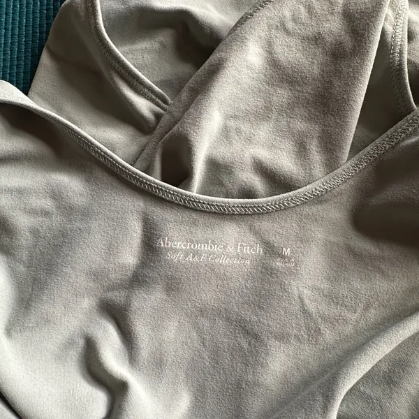 Abercrombie and Fitch Pastel Green Blue Bodysuit Medium - Image 5