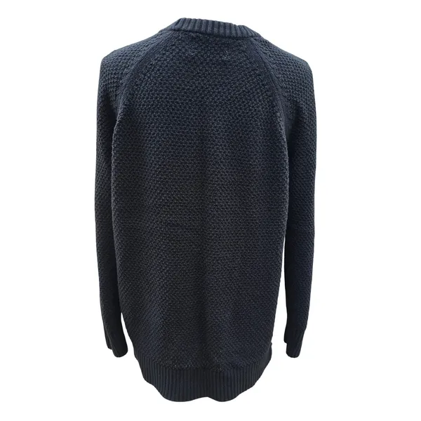 Old Navy Womens Black Jack Stitchy PO Cotton Textured Knit Sweater‎ M 726147-02 - Image 4