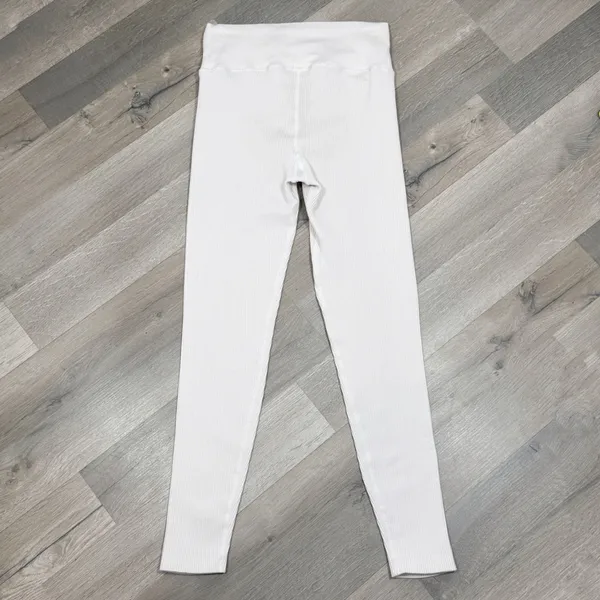 Aerie Offline Real Me Xtra High Waist‎ Ribbed Leggings White Small - Image 6