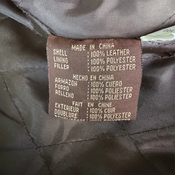 Vintage GIII Brown Genuine Leather Jacket Hooded Anorak Trench Coat Sz Small - Image 10