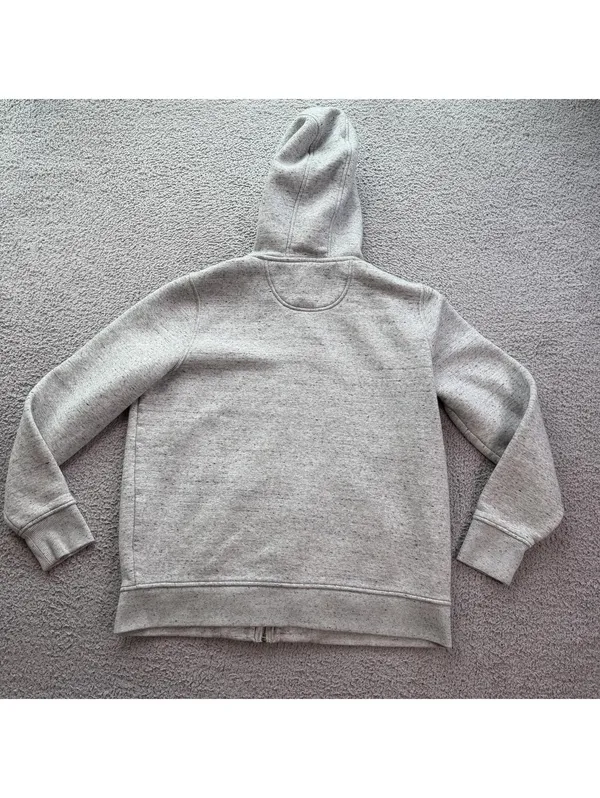 Carhartt Full Zip Hoodie Womens XL Relaxed Fit Gray Speckled Workwear Sweatshirt - Image 2