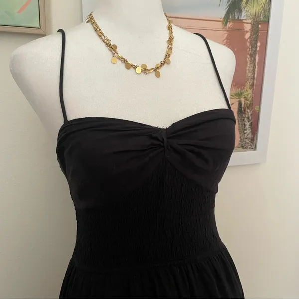 Free People Sundrenched Solid Maxi Dress in Black Size XS - Image 10