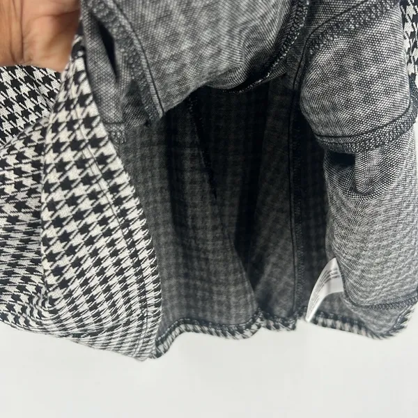 Merona Womens Size M Houndstooth Print Stretch‎ Cap Sleeve Sheath Dress - Image 6