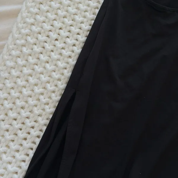 Beginning Boutique Elegant Black Maxi Dress with cut out and slit - Image 4