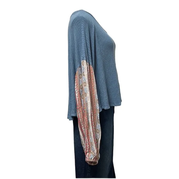 ALTAR’D STATE Boho Waffle Knit Shirt - Size Large - Image 3