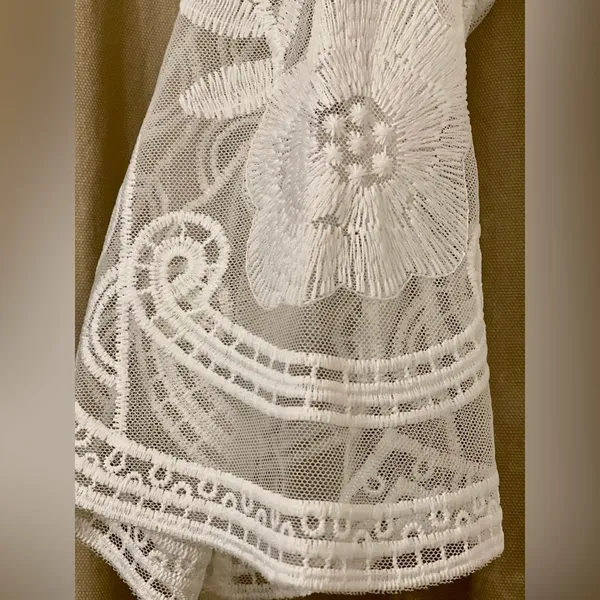 Southern Fried Chicks. Size L. White Long Embroidered Dress. New with Tags!!! - Image 4