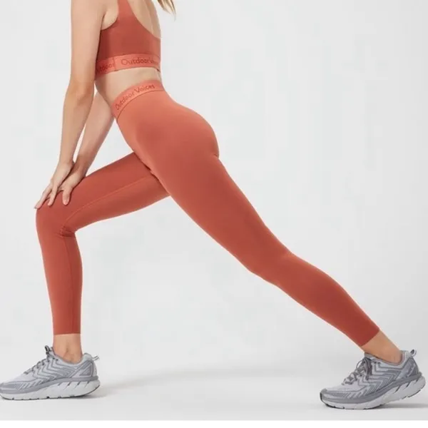 NWT Outdoor Voices Smooth 7/8 Leggings Russet Small - Image 2