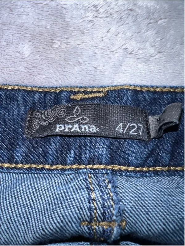 Women's prAna Blue Straight Leg Jeans Size 4 - Image 4