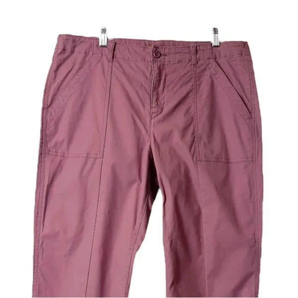 Old Navy Pants Utility Straight Leg Raw Hem Cargo Casual Pink Women’s 14 Plus - Image 3