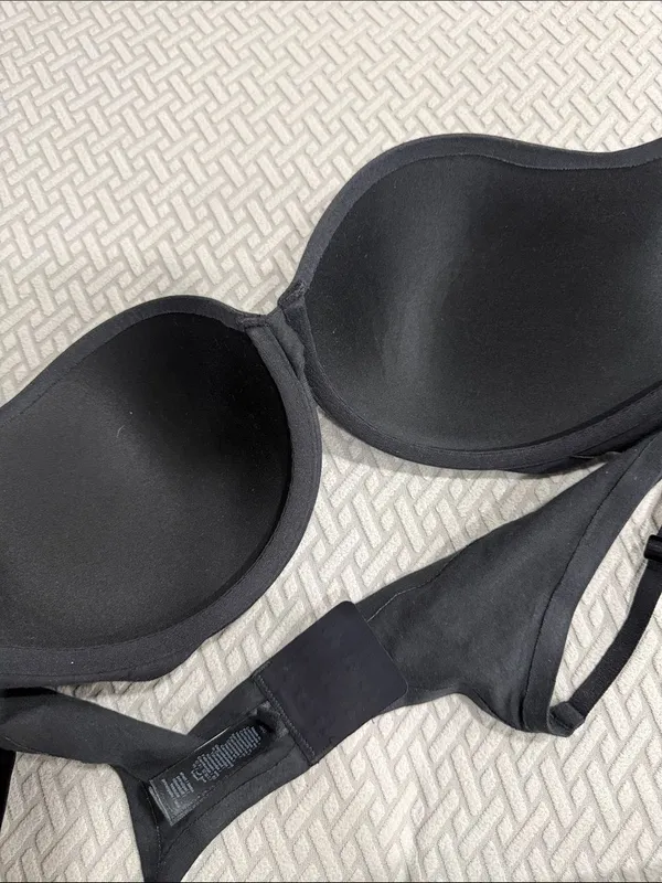 Skims Women’s Everyday Cotton Ultimate Push Up Bra Onyx 38C - Image 6