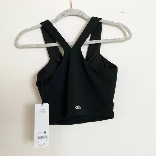 Alo Yoga Airbrush Real Bra Tank Black XS - Image 5