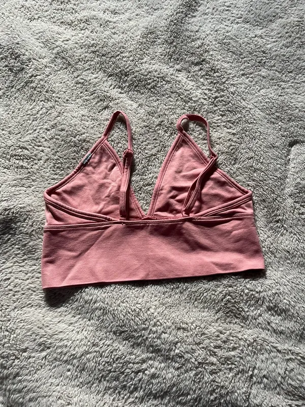 Women’s Pink Triangle Bralette Size XS - Image 2