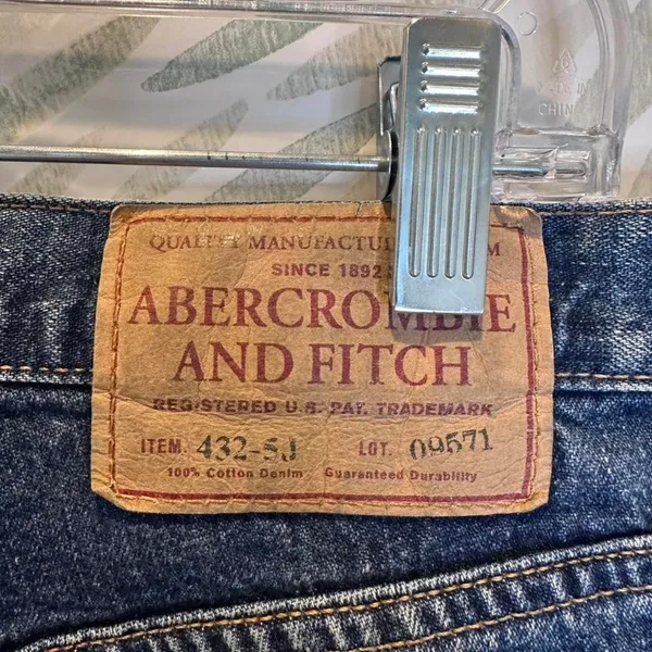 Abercrombie 1892 Vintage 2000s Y2K Bootcut Jeans Medium Wash 4R Button Fly Denim - Image 3