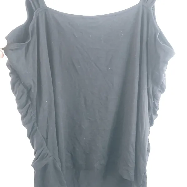 Tribal L Goth Black Studded Swag Tank Top - Image 5