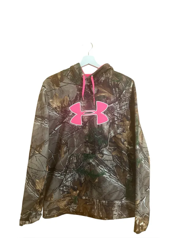 Under Armour Real Tree Fleece Line Sweatshirt Size Large - Image 2