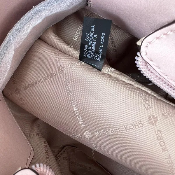 Michael Kors DK Powder Blush Carmen Tote Large Leather Purse - Image 8