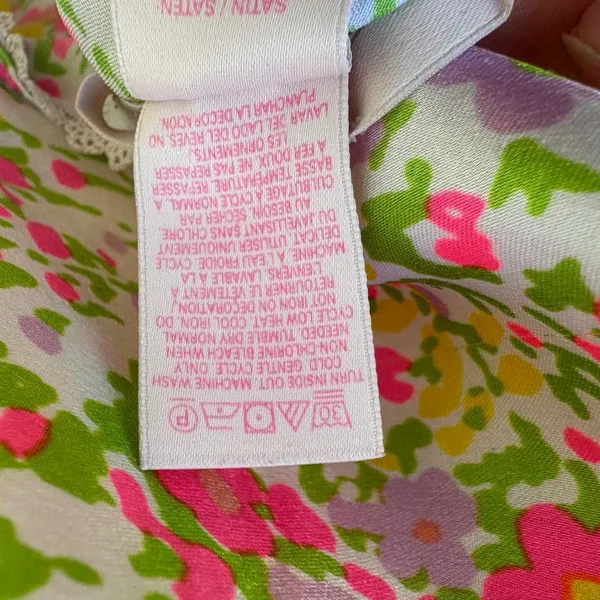 Victoria's Secret Slip Dress M Multicolor Floral Lace Chemise Coquette Soft Girl - Image 9