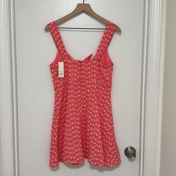 BLUE RAIN | NWT Women's Boutique Pink Andrea Embroidered Eyelet Mini Dress,‎ L - Image 5