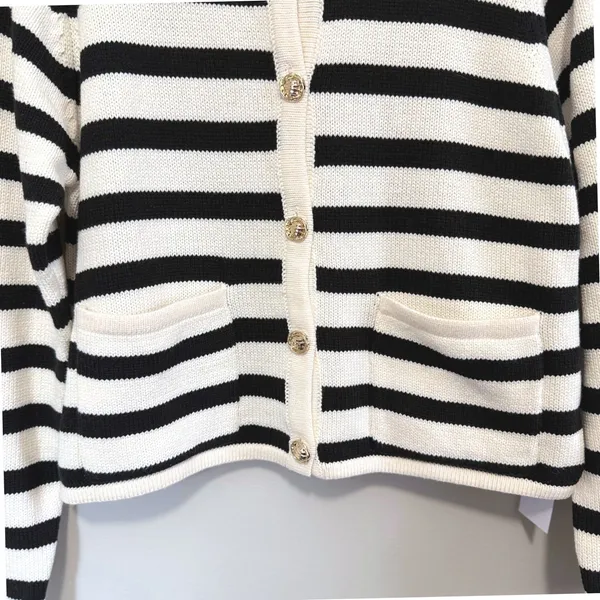Lumiere Women's Striped Preppy Cardigan Sweater Size Small NWT‎ - Image 6