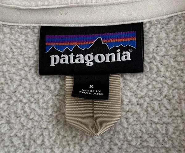 Patagonia Better Sweater Cream 1/4 Zip Pullover Fleece Jacket Women’s Size Small - Image 3