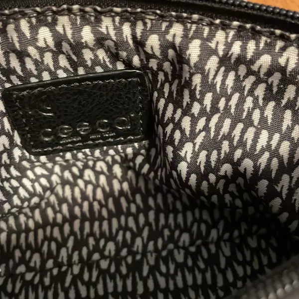 Cesca small purse crossbody with golf braid details Black - Image 2