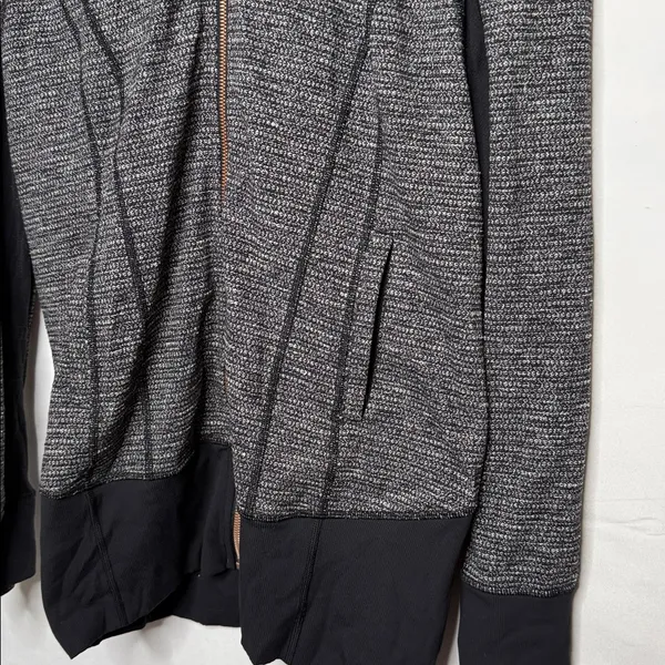 Lululemon Daily Practice Scuba weathered herringbone zip up hooded jacket 10 - Image 6